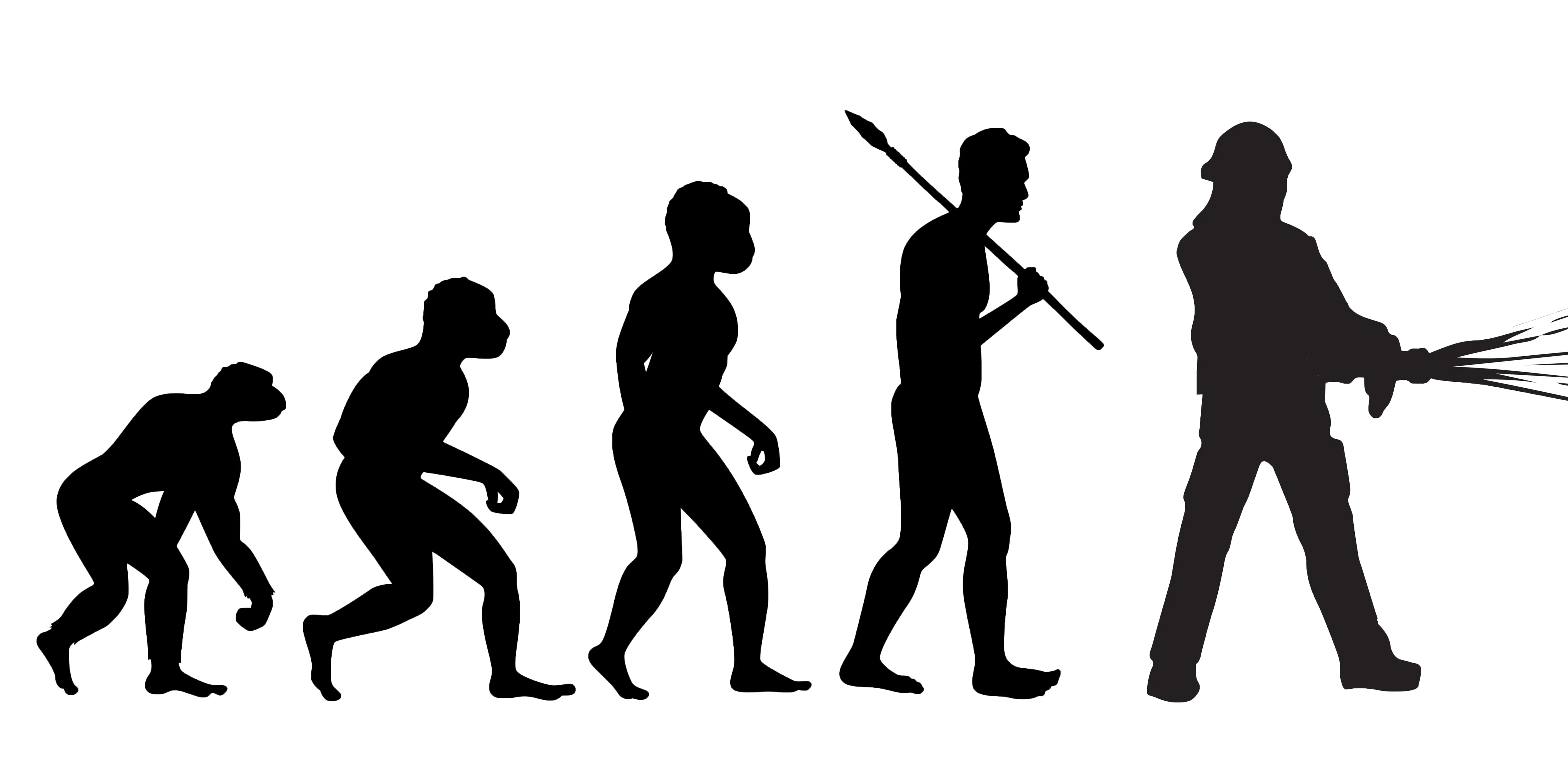 Evolution of Humanity Illustration