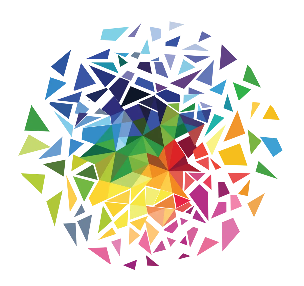 Abstract Colorful Geometric Design