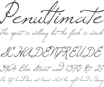 Elegant Cursive Handwriting Font