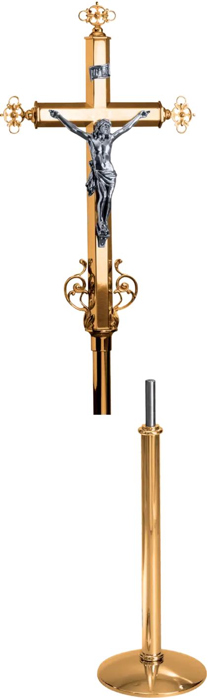 Golden Cross Religious Symbol