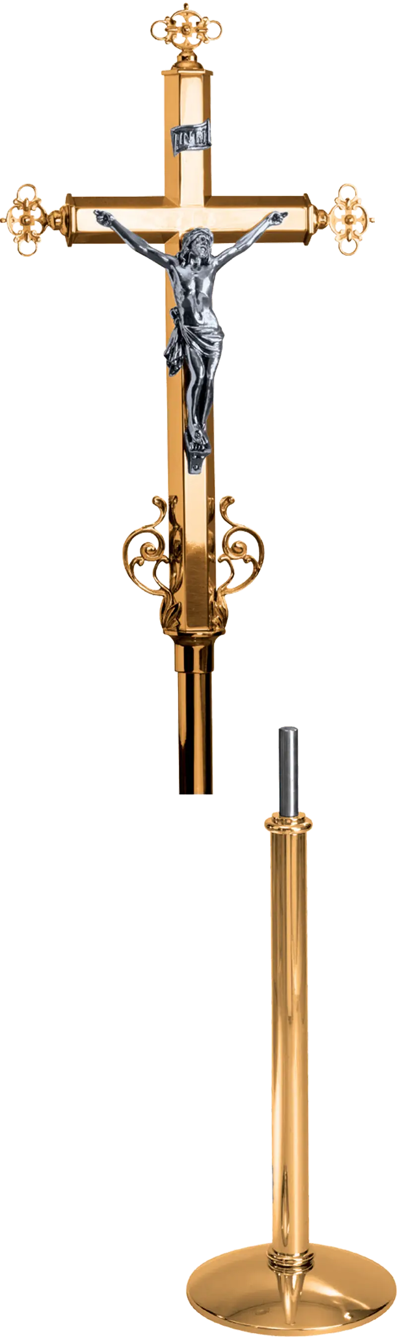 Golden Cross Religious Symbol