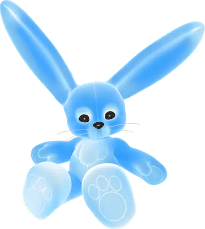 Cute Blue Bunny Toy