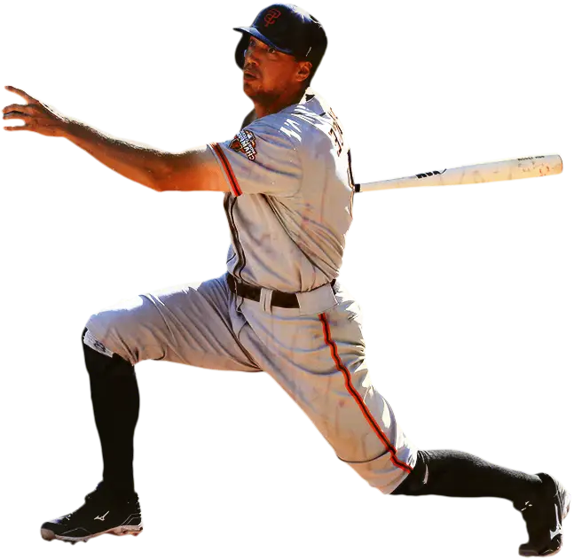 Baseball Player Swinging Bat