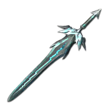 Fantasy Sword with Blue Accents