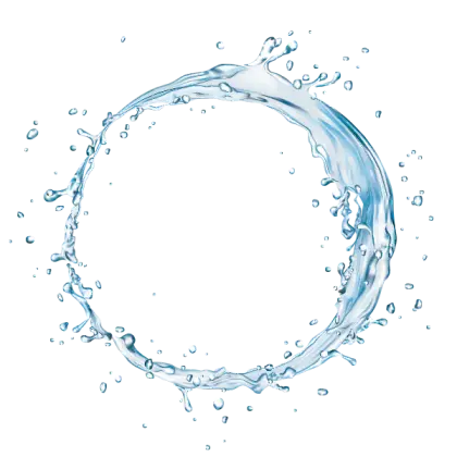 Splashing Water Circle Illustration