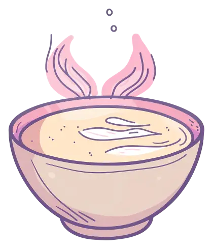 Steaming Soup in a Bowl