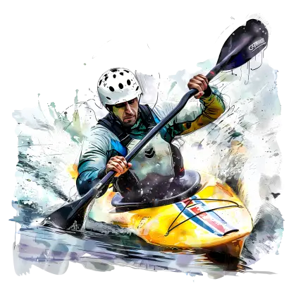 Kayaker in Action