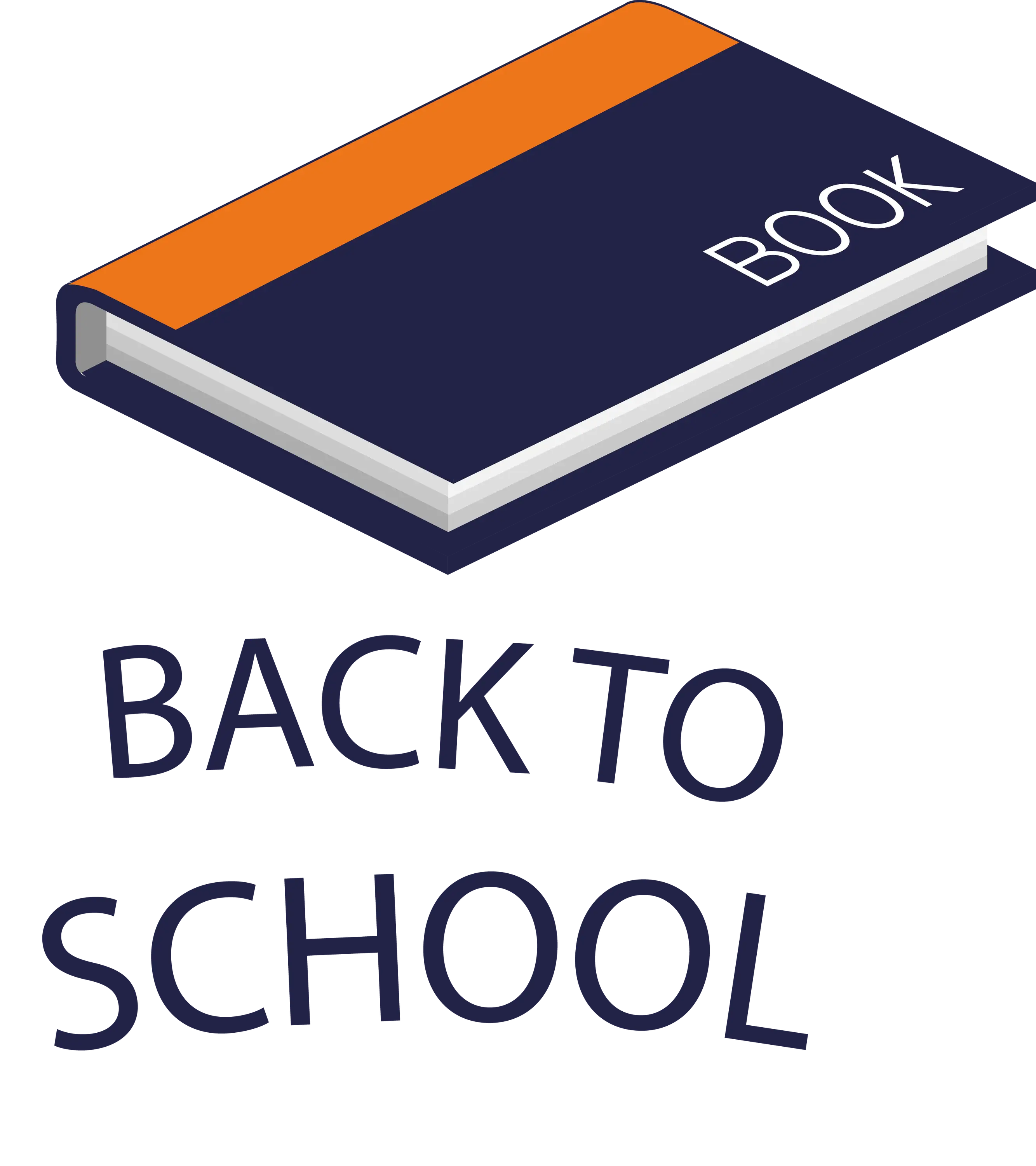 Book Illustration with Back to School Text