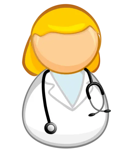 Cartoon Doctor with Stethoscope Illustration