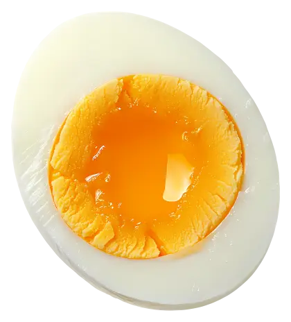 Half Boiled Egg with Soft Yolk