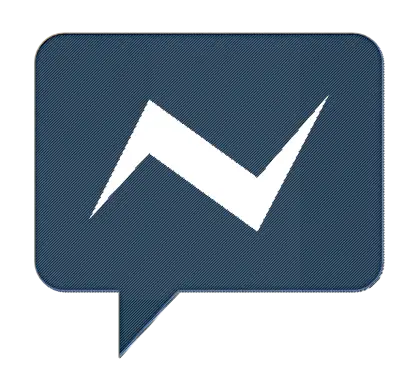 Chat Bubble with Lightning Icon Design