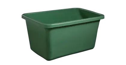 Green Plastic Bin for Household Storage