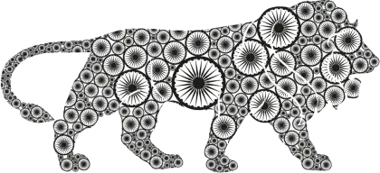 Patterned Lion Design
