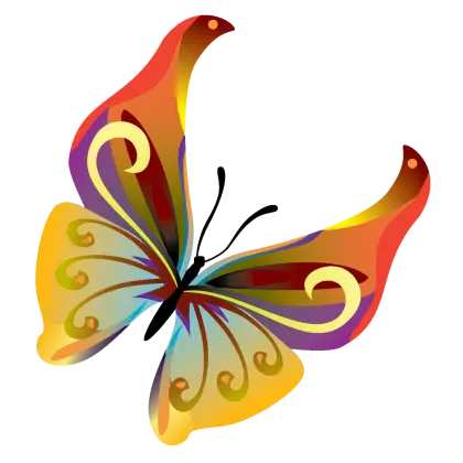 Vibrant and Colorful Butterfly Illustration