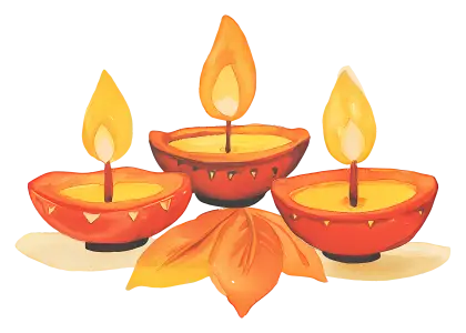 Traditional Diya Lamps for Diwali