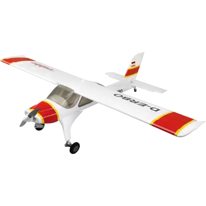 Red and White Model Airplane