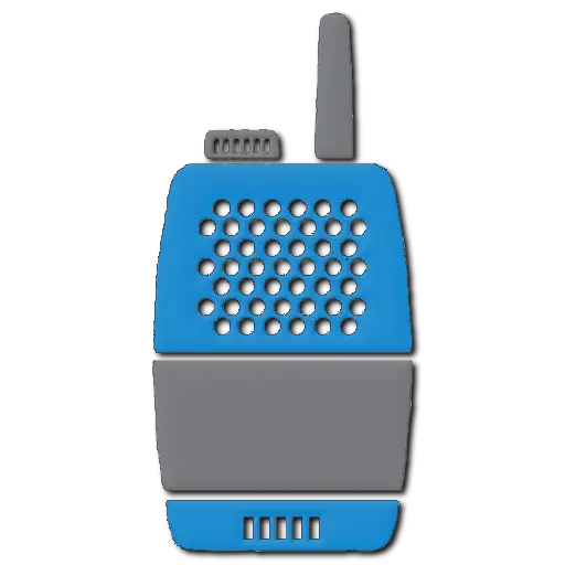 Blue Walkie-Talkie Communication Device