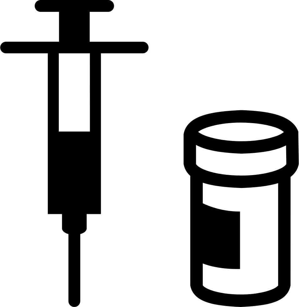 Syringe and Medicine Vial Icon