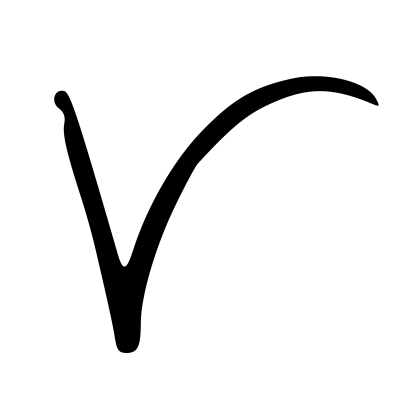 Check Mark Symbol in Minimalist Style