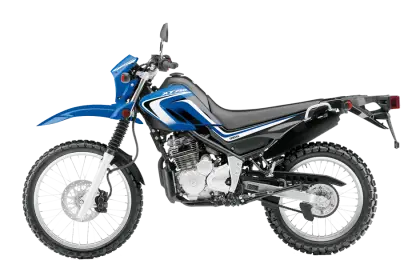 Blue Motorbike Illustration