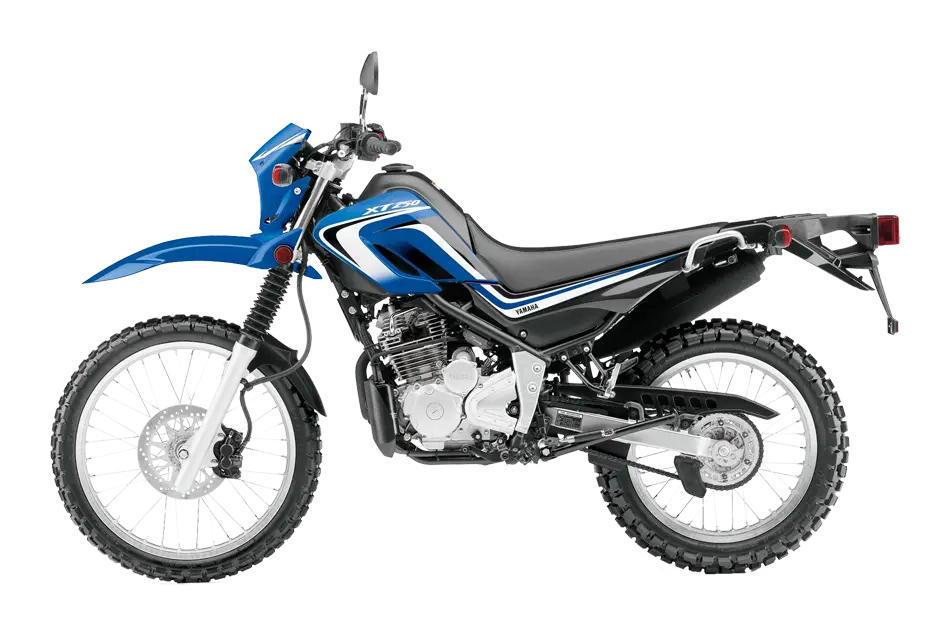 Blue Motorbike Illustration