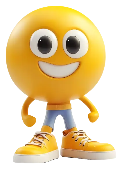 Yellow Smiley with Shoes
