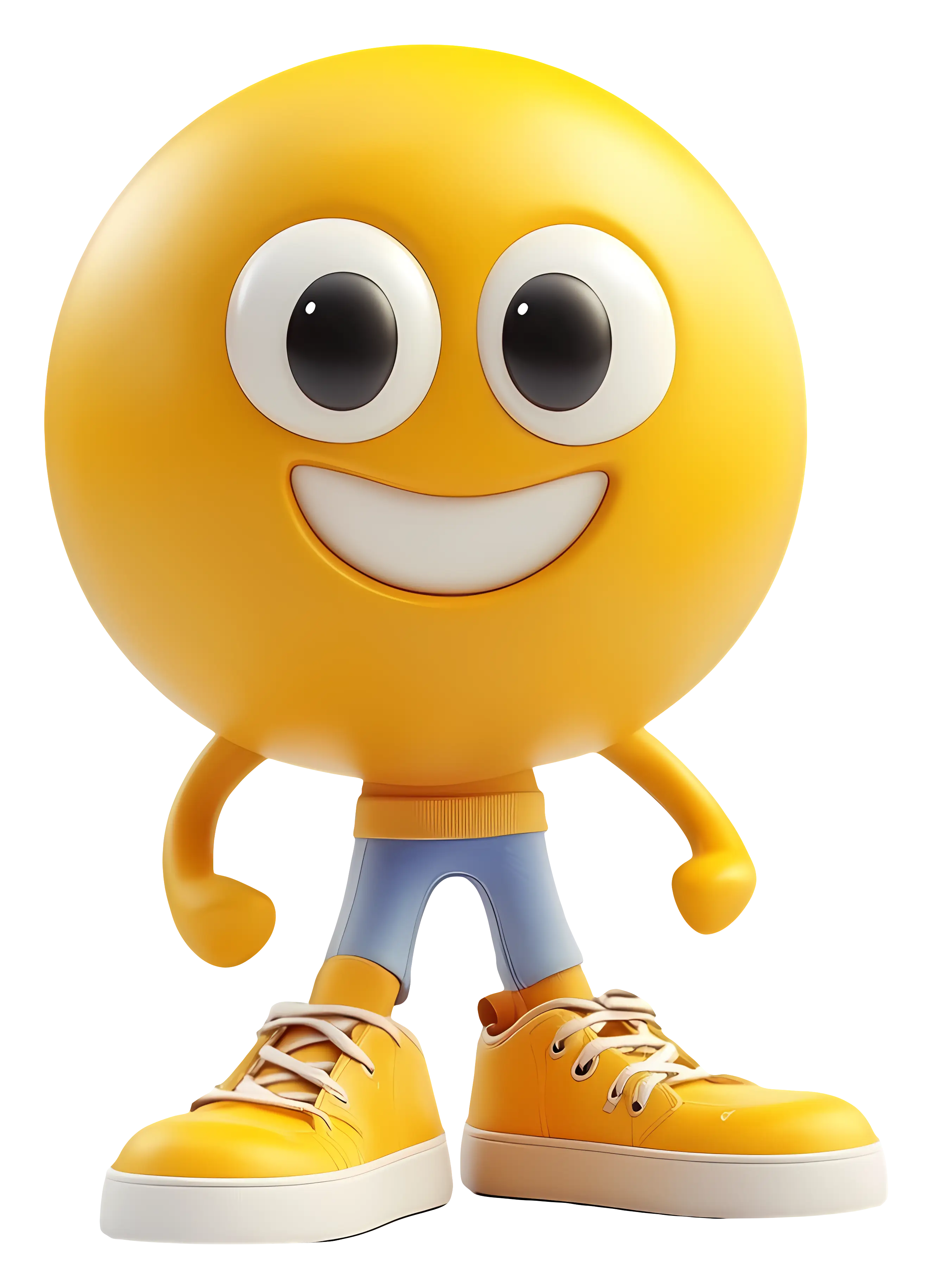 Yellow Smiley with Shoes