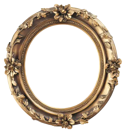 Antiquated Ornate Golden Frame