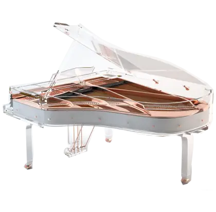 Transparent Grand Piano in Minimalist Design