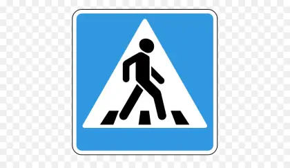 Pedestrian Crossing Road Sign Design