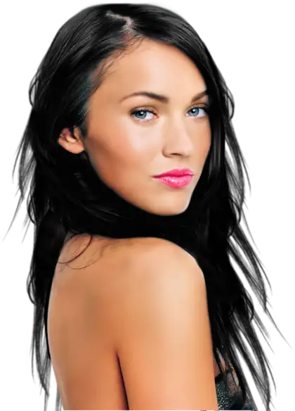 Portrait of a Woman with Black Hair