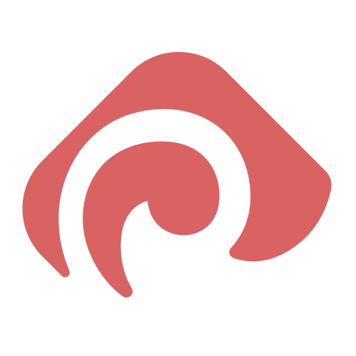 Red Abstract Logo with Modern Pattern