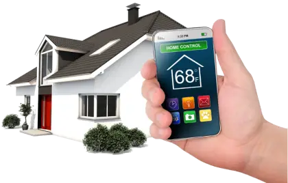 Smart Home Control System with Temperature Display