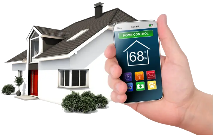 Smart Home Control System with Temperature Display