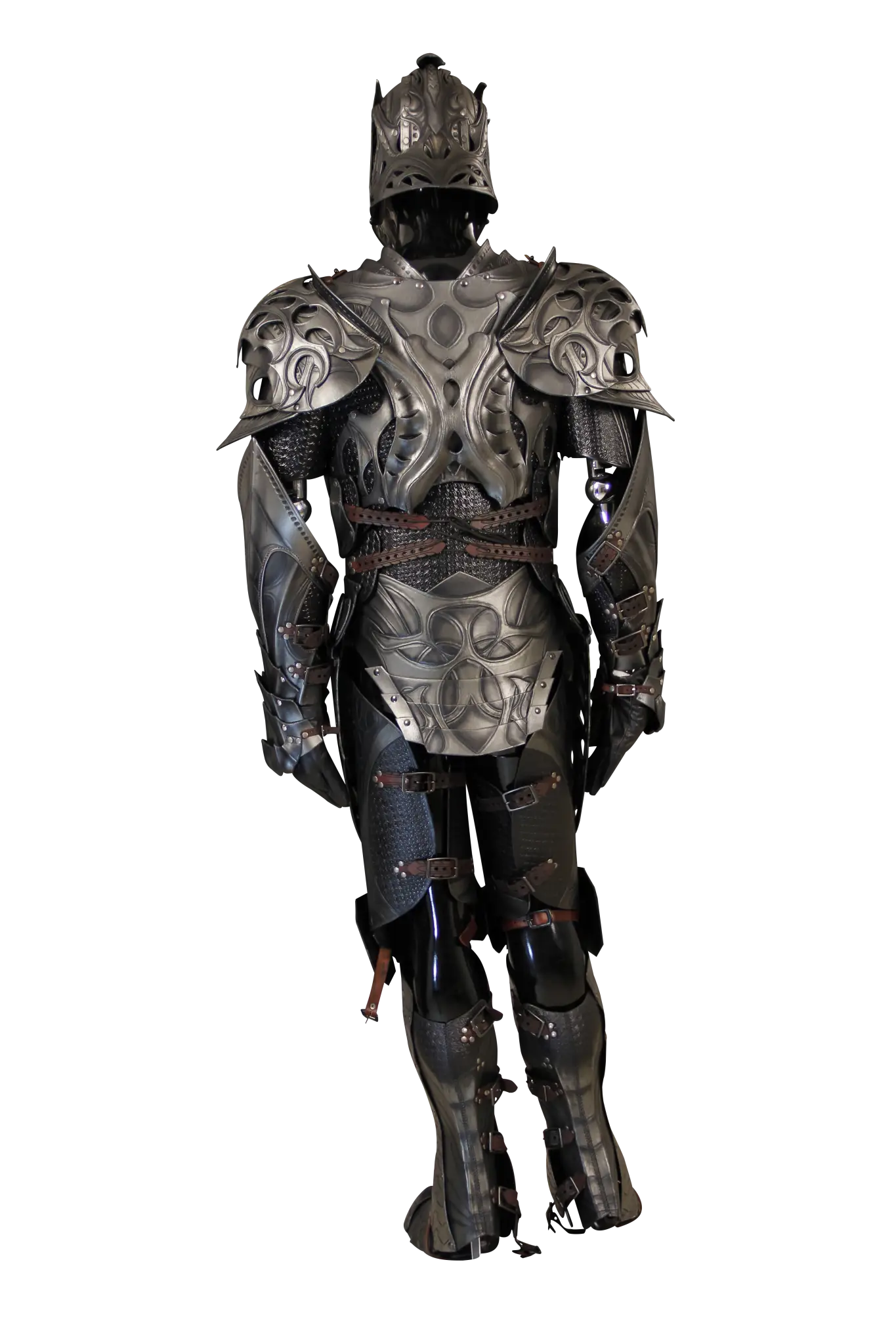 Black Medieval Armor for Historical and Fantasy Themes