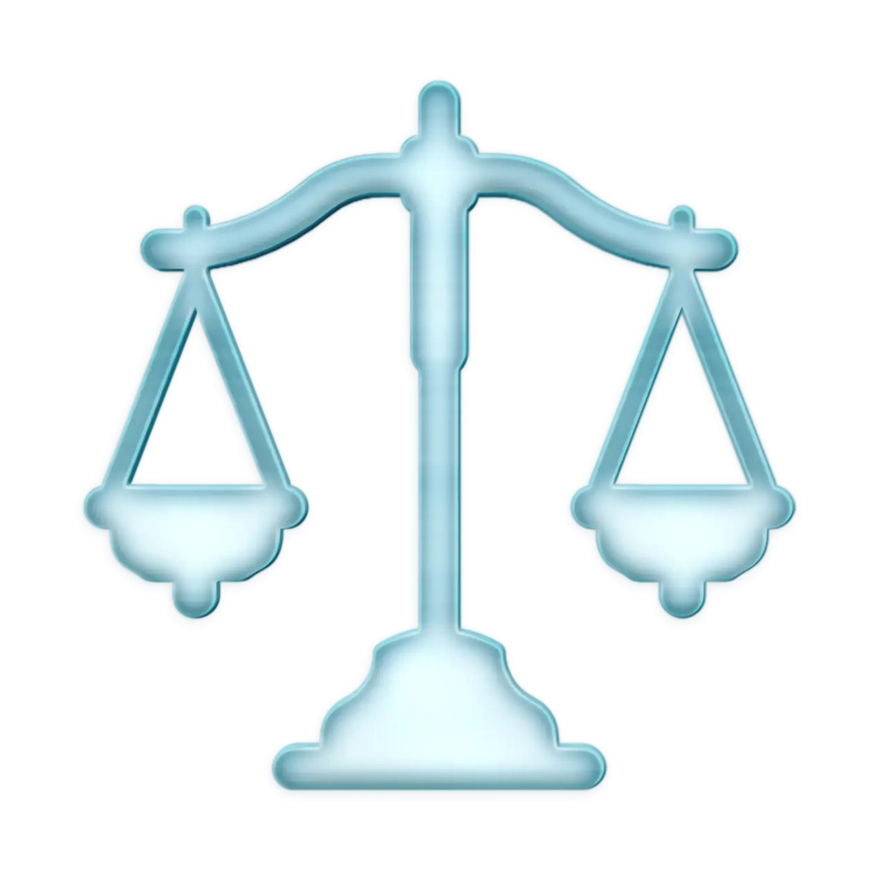Blue Scale of Justice Illustration