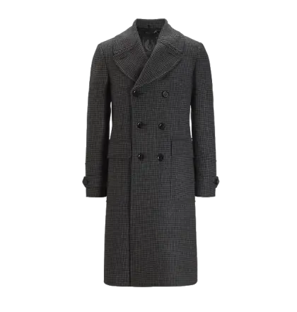 Gray Winter Trench Coat