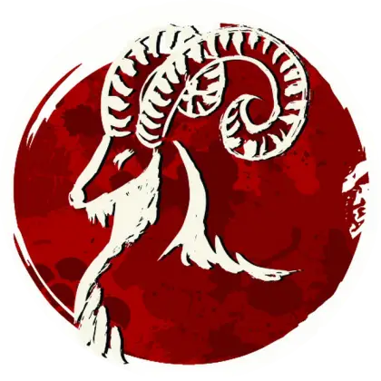 Ram with Horns Illustration