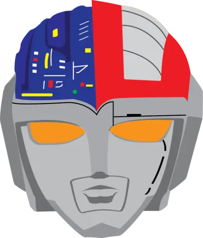 Futuristic Robot Head