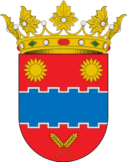 Red and Gold Heraldic Coat of Arms