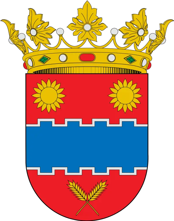 Red and Gold Heraldic Coat of Arms