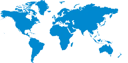 Complete Blue World Map