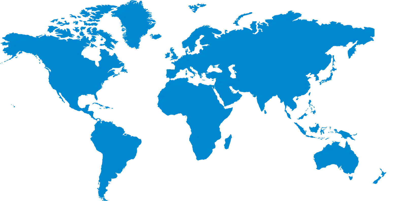 Complete Blue World Map