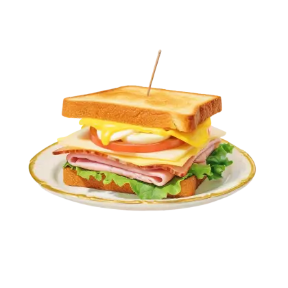Classic Sandwich on a Plate