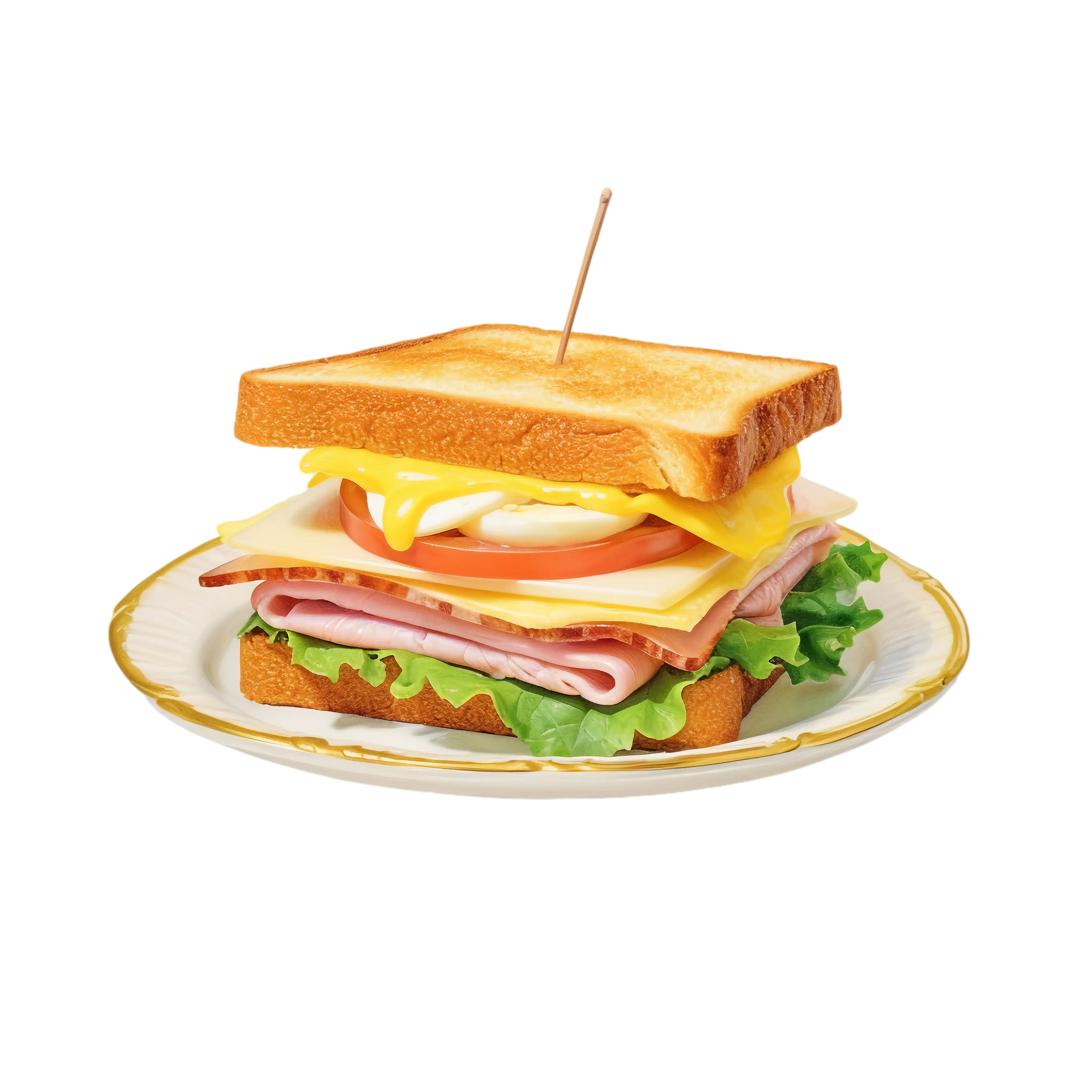 Classic Sandwich on a Plate