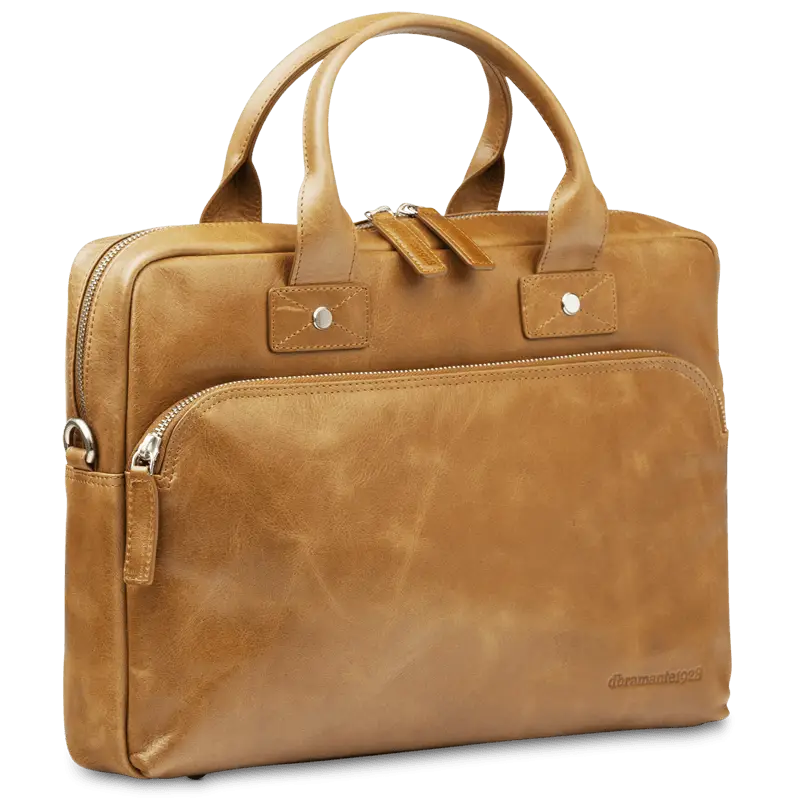 Professional Tan Leather Briefcase