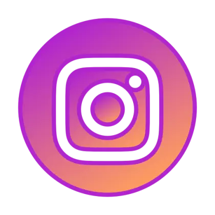 Instagram round gradient logo