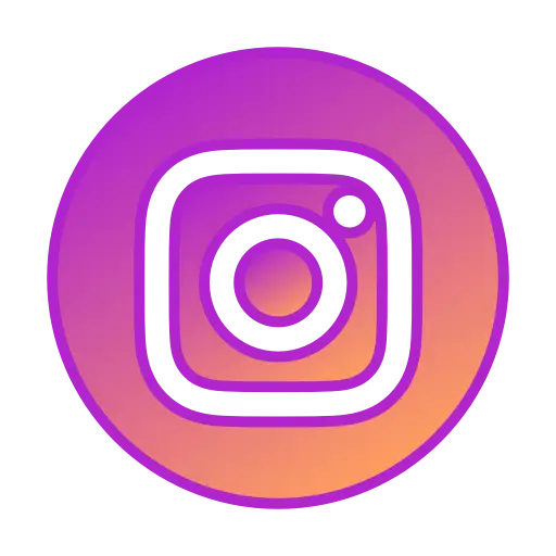 Instagram round gradient logo