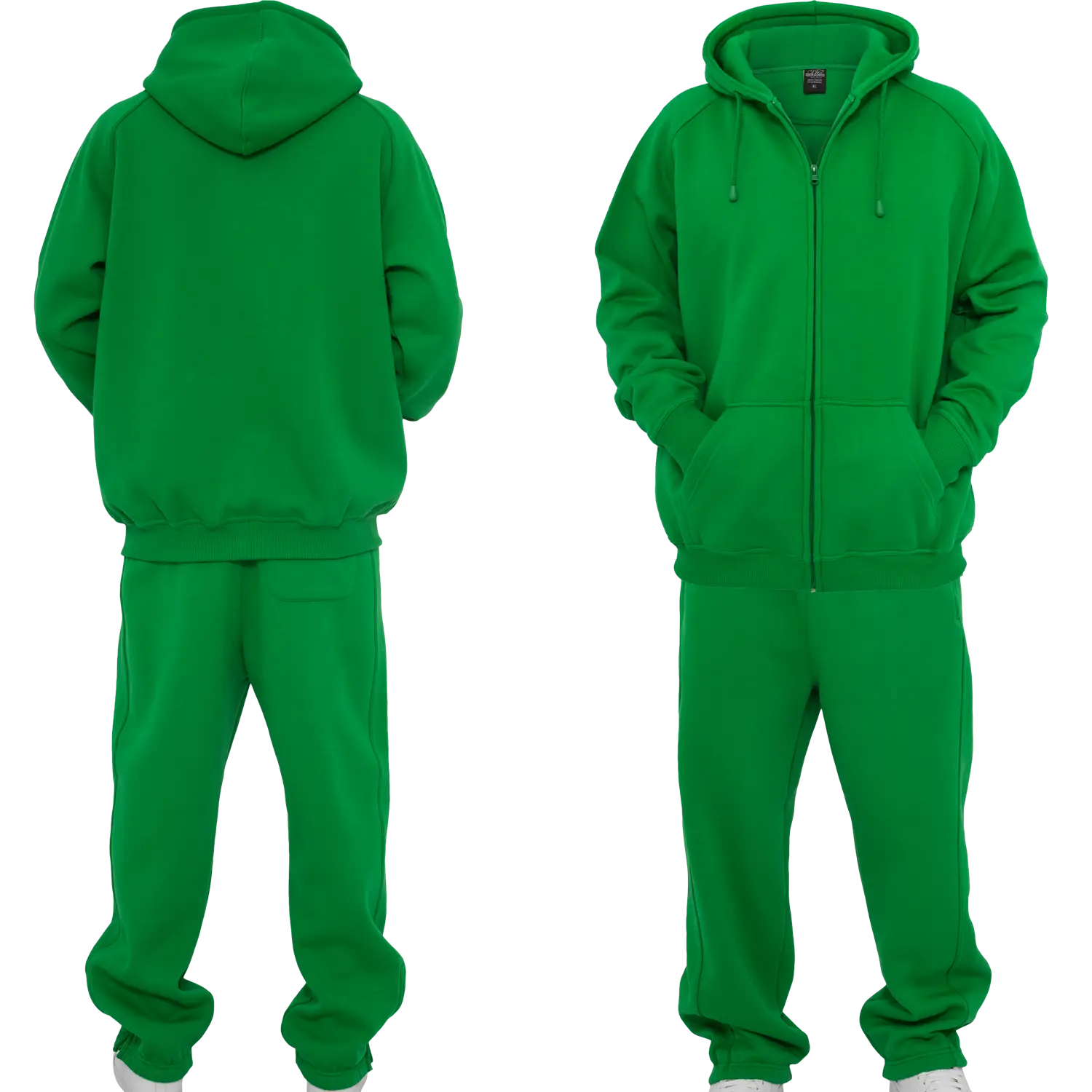 Green Tracksuit with Hoodie and Pants