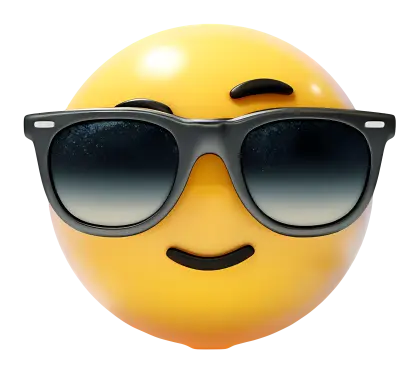 Cool Emoji with Sunglasses